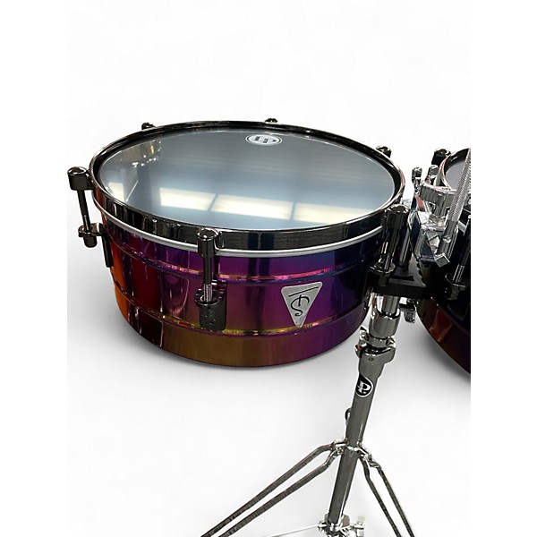 Used LP Tony Succor 14-15 Rainbow Blk LP257-TS Timbales