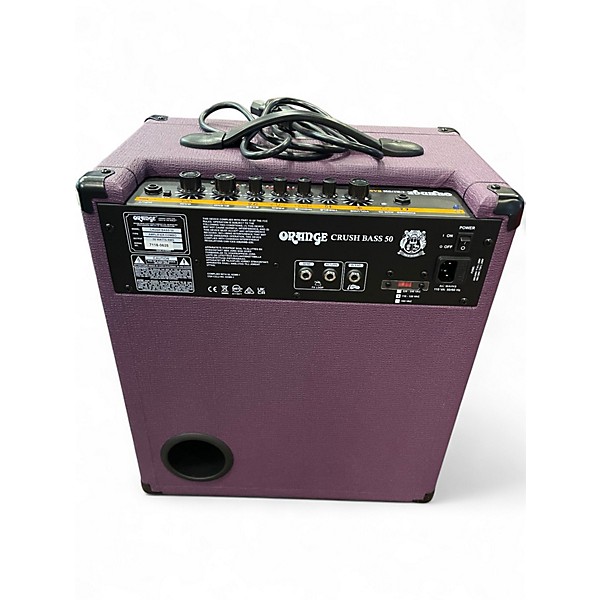 Used Orange Amplifiers glenn hughes crush bass 50 Bass Combo Amp