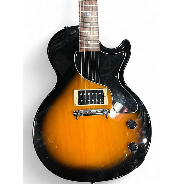 Used Epiphone Les Paul Junior 2 Tone Sunburst Solid Body Electric Guitar