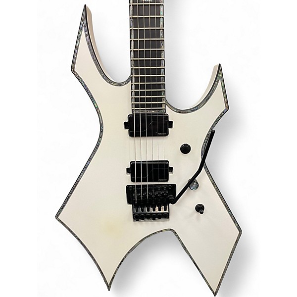 Used 2019 B.C. Rich Warlock Extreme Matte White Solid Body Electric Guitar