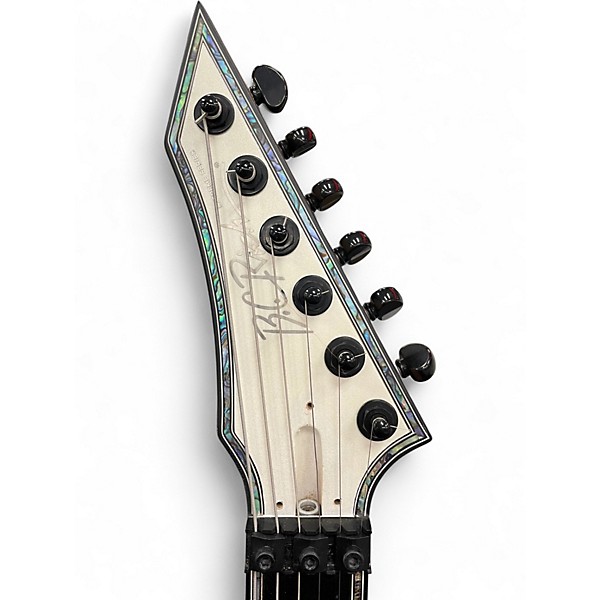 Used 2019 B.C. Rich Warlock Extreme Matte White Solid Body Electric Guitar