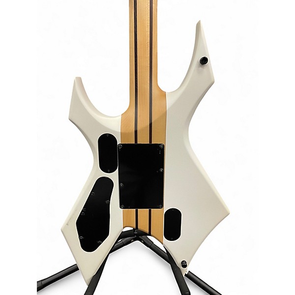 Used 2019 B.C. Rich Warlock Extreme Matte White Solid Body Electric Guitar