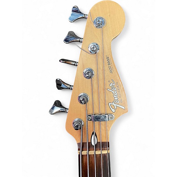 Used 2000s Fender PLAYER J BASS 5 Tobacco Burst Electric Bass Guitar