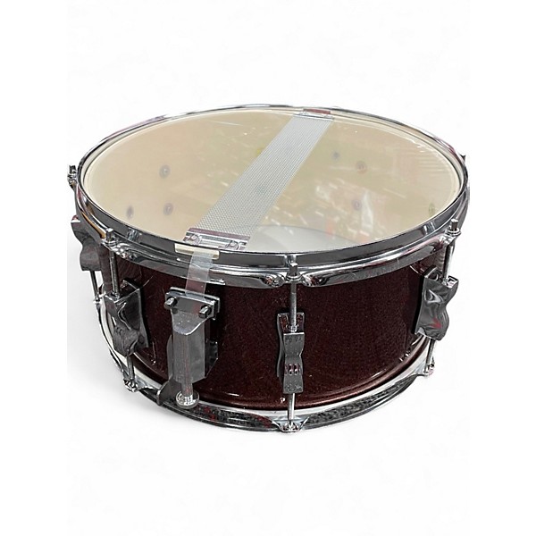 Used Ludwig 5 Piece Backbeat Red Sparkle Drum Kit