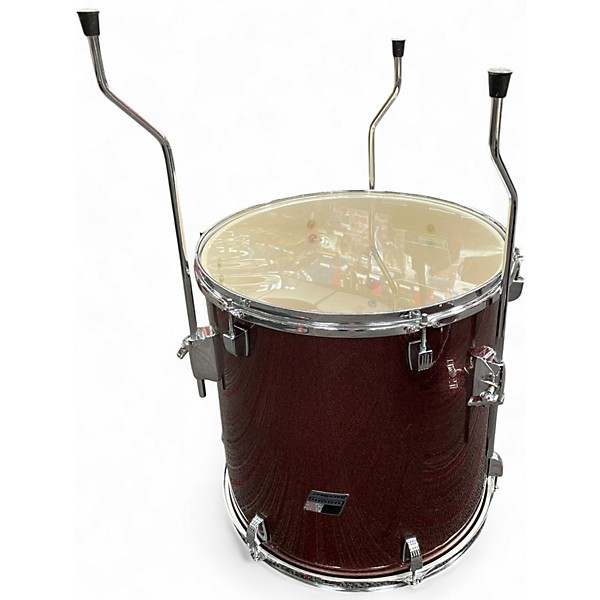 Used Ludwig 5 Piece Backbeat Red Sparkle Drum Kit