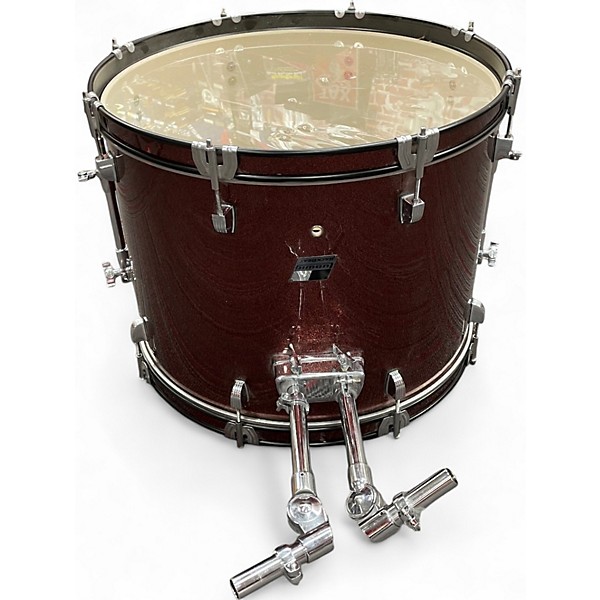 Used Ludwig 5 Piece Backbeat Red Sparkle Drum Kit