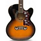 Used Epiphone EJ200CE 2 Tone Sunburst Acoustic Electric Guitar