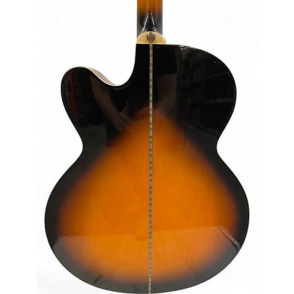 Used Epiphone EJ200CE 2 Tone Sunburst Acoustic Electric Guitar