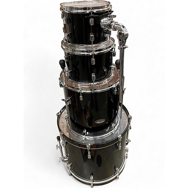 Used Pearl 4 Piece DECADE Black Drum Kit