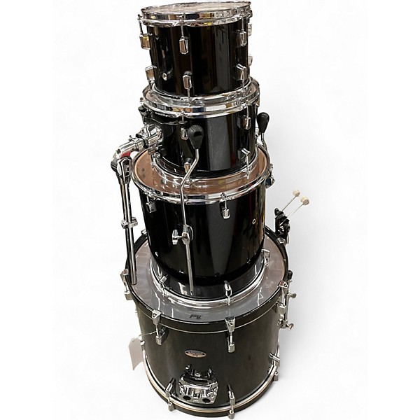 Used Pearl 4 Piece DECADE Black Drum Kit