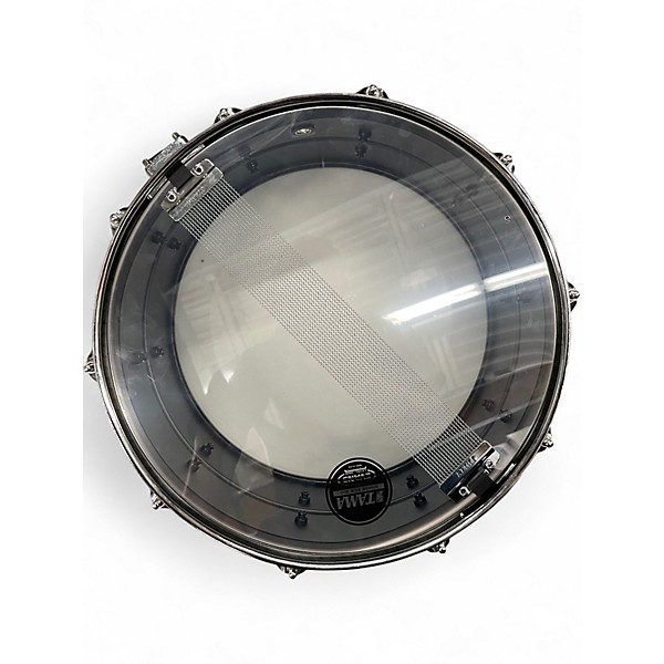Used TAMA 14X6.5 SOUNDWORKS SNARE Pewter Drum
