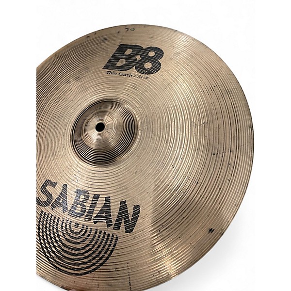 Used SABIAN 16in B8 Thin Crash Cymbal