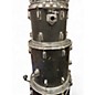 Used Pearl 7 Piece Vintage 1980's Black Drum Kit
