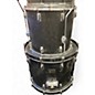 Used Pearl 7 Piece Vintage 1980's Black Drum Kit