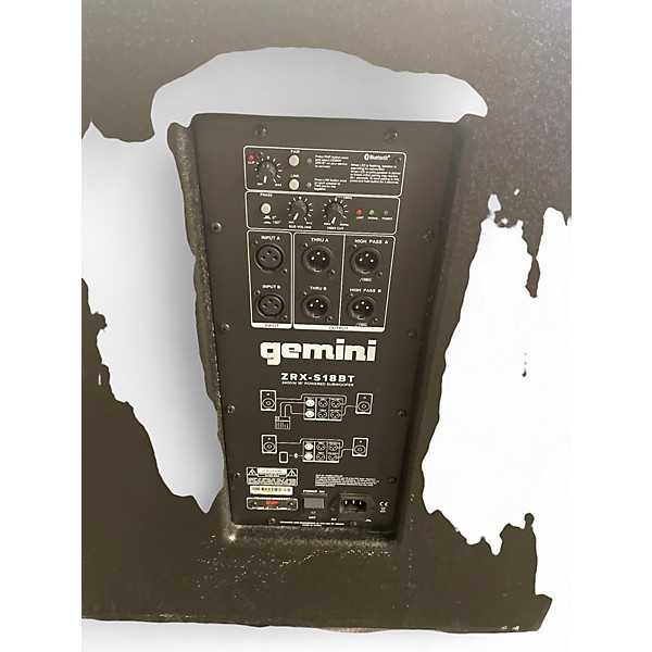 Used Gemini ZRX-18BT Powered Subwoofer