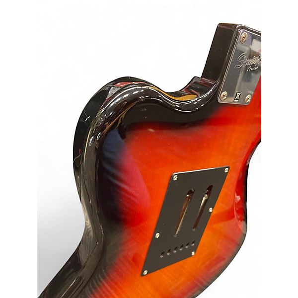 Used Squier JAGMASTER 3 Tone Sunburst Solid Body Electric Guitar