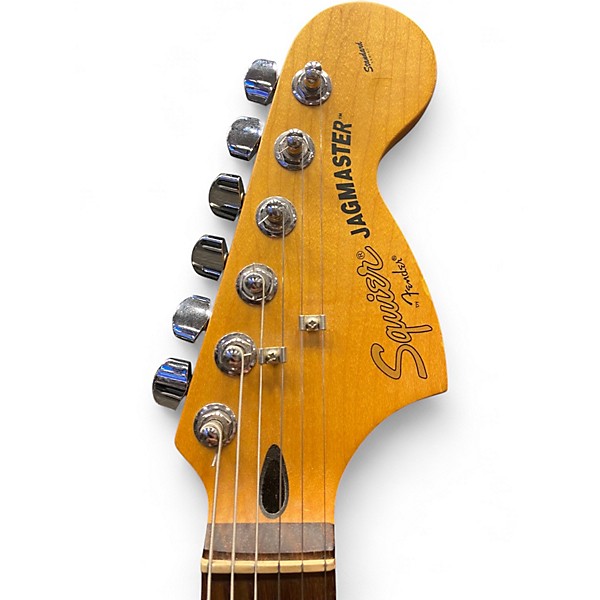Used Squier JAGMASTER 3 Tone Sunburst Solid Body Electric Guitar