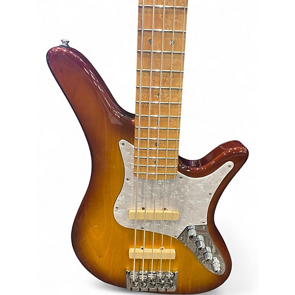 Used Carvin SB5000 Honey Burst Electric Bass Guitar