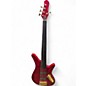Used Carvin SB5000F Trans Red Electric Bass Guitar thumbnail