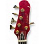 Used Carvin SB5000F Trans Red Electric Bass Guitar
