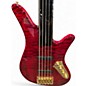 Used Carvin SB5000F Trans Red Electric Bass Guitar