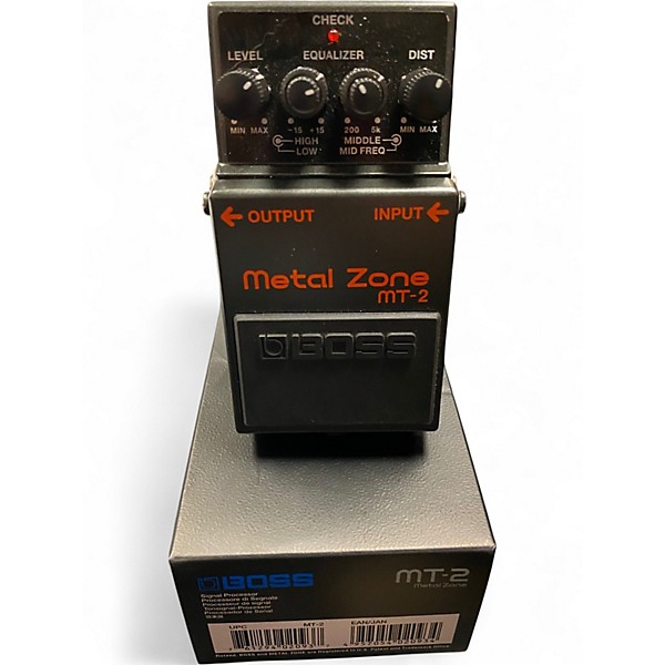 Used BOSS MT2 Metal Zone Distortion Effect Pedal