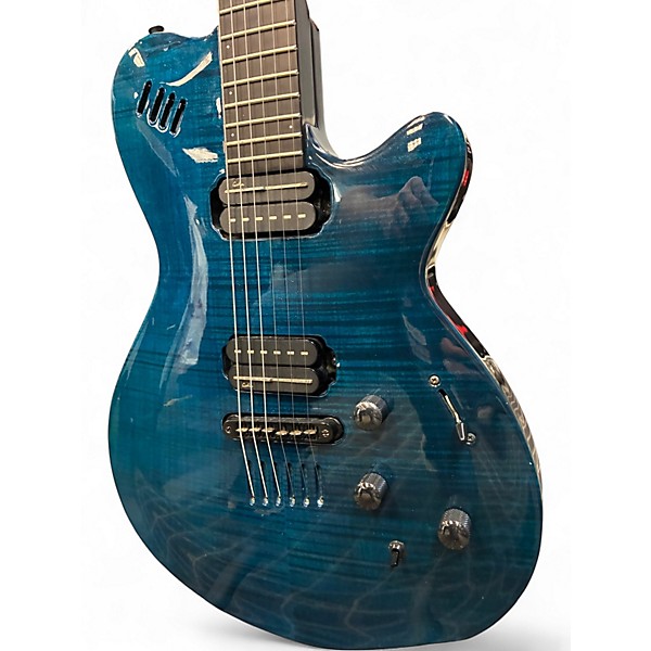 Used Godin LGX-SA BLUE FLAME Solid Body Electric Guitar