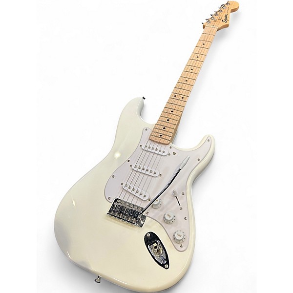 Used Squier Affinity Stratocaster Antique White Solid Body Electric Guitar