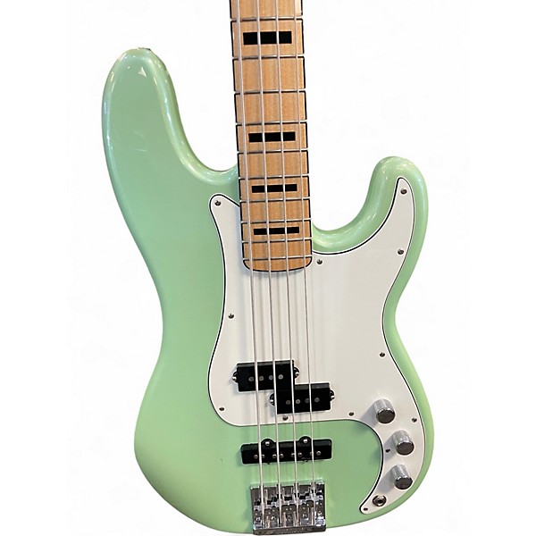 Used Fender Deluxe PJ Bass Seafoam Green Electric Bass Guitar