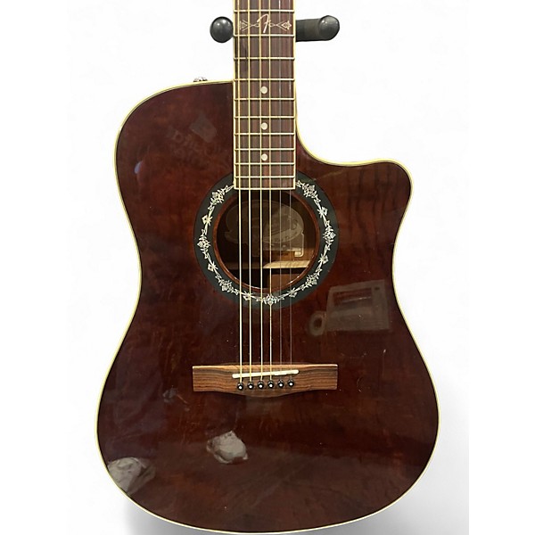 Used Fender T BUCKET 300CE DARK NATURAL Acoustic Electric Guitar