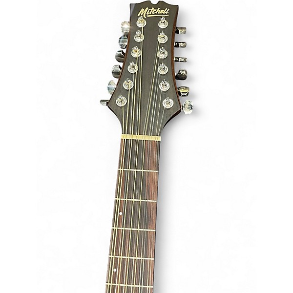 Used Mitchell T331tcebst Mahogany 12 String Acoustic Electric Guitar