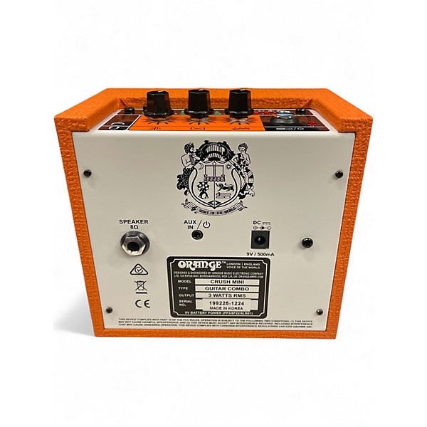 Used Orange Amplifiers CRUSH MINI Battery Powered Amp