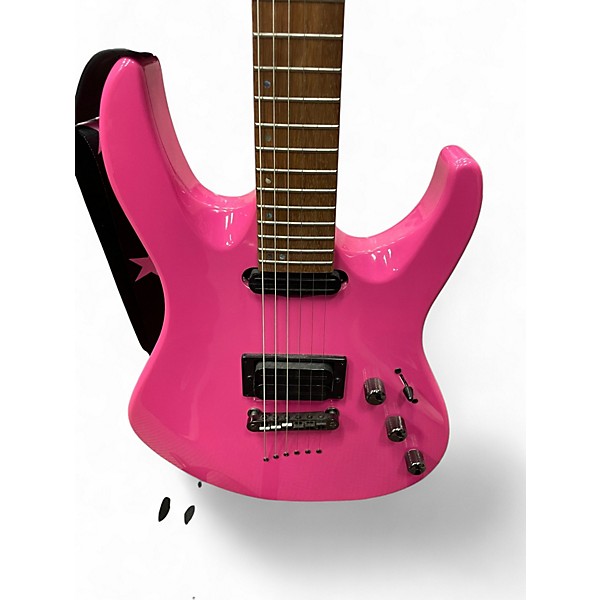 Used Mitchell MD200 Pink Solid Body Electric Guitar