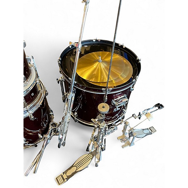 Used Mapex 5 Piece Rebel Metallic Red Drum Kit