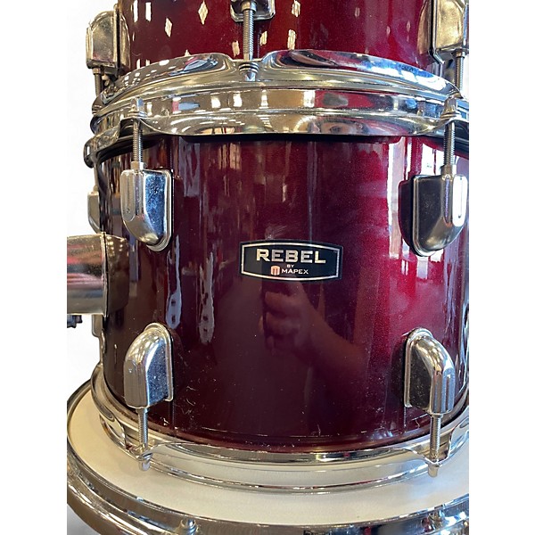 Used Mapex 5 Piece Rebel Metallic Red Drum Kit