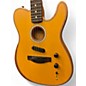 Used Fender Acoustasonic Player Telecaster Vintage Yellow Acoustic Electric Guitar