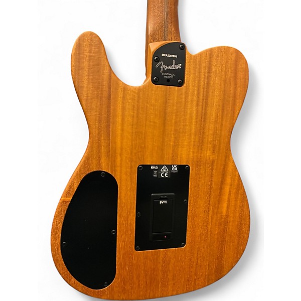 Used Fender Acoustasonic Player Telecaster Vintage Yellow Acoustic Electric Guitar