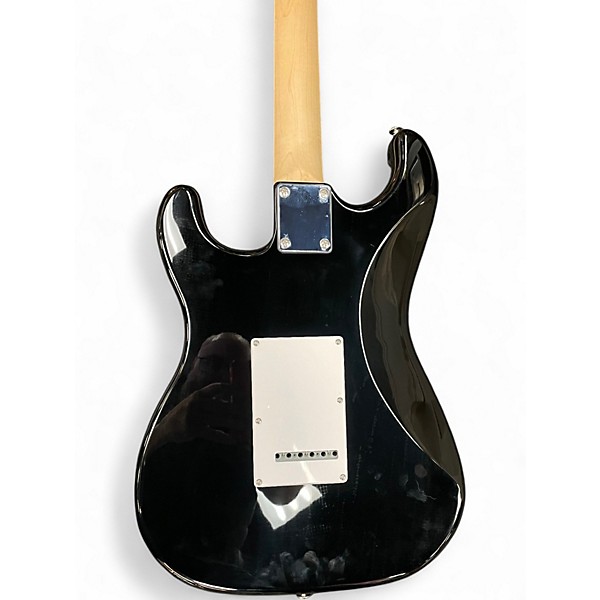 Used Xaviere Strat Style Black Solid Body Electric Guitar
