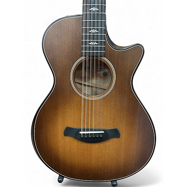 Used Taylor Builder's Edition 652ce 12 String Honey Wild Burst 12 String Acoustic Electric Guitar