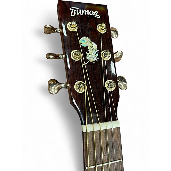 Used Trumon Wing 980TF-S3 Natural Acoustic Electric Guitar