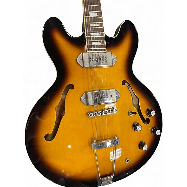 Used Epiphone Casino Vintage Sunburst Hollow Body Electric Guitar