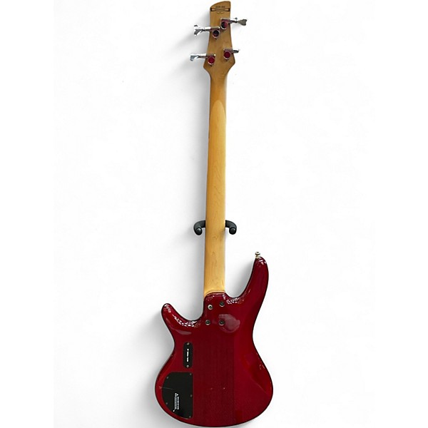 Used Ibanez GSR200 Trans Red Electric Bass Guitar