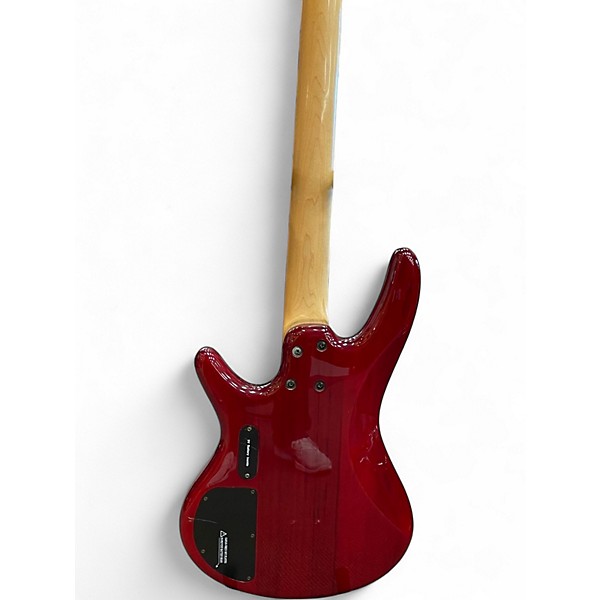 Used Ibanez GSR200 Trans Red Electric Bass Guitar