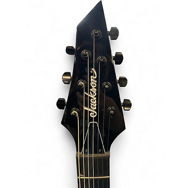 Used Jackson JS22-7 Dinky 7 String Black Solid Body Electric Guitar