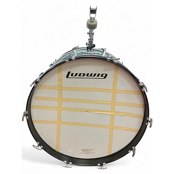 Vintage 1970s Ludwig 4 Piece BIG BEAT BLUE OYSTER Drum Kit