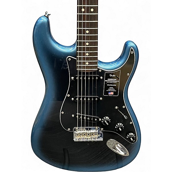 Used Fender American Professional Stratocaster with Rosewood Neck Dark Night Solid Body Electric Guitar