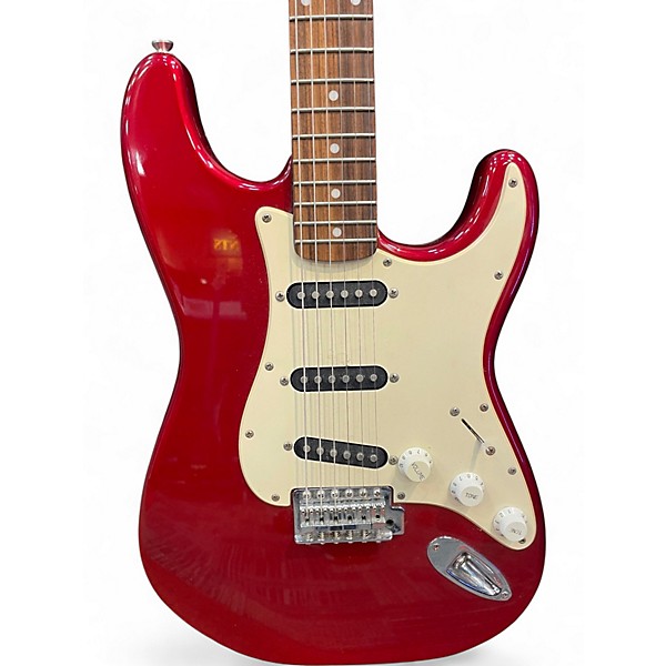 Used Squier Affinity Stratocaster Candy Apple Red Solid Body Electric Guitar