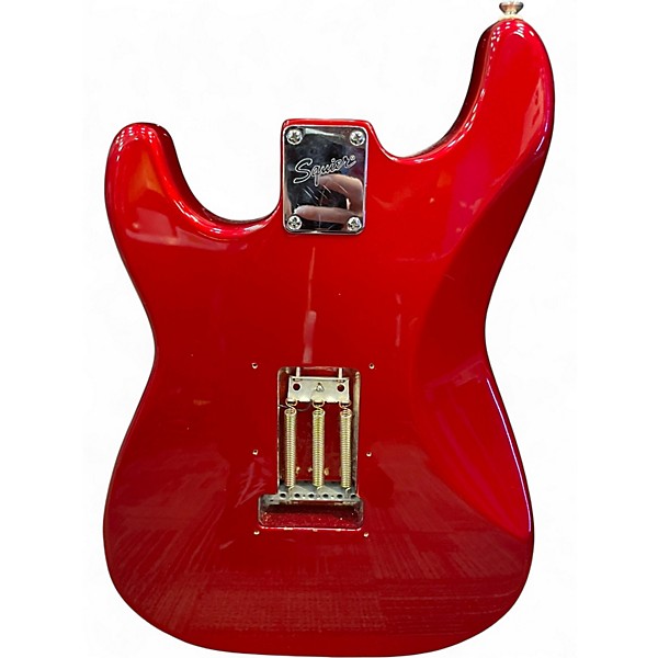 Used Squier Affinity Stratocaster Candy Apple Red Solid Body Electric Guitar