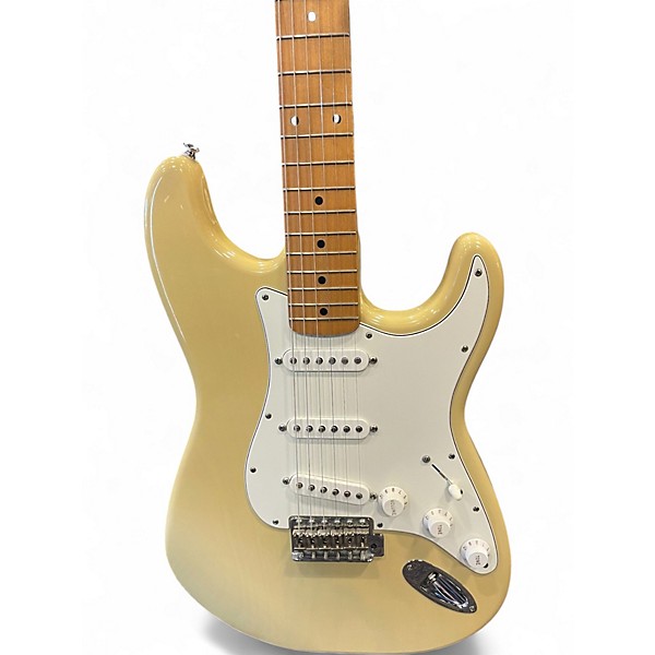 Used Squier MIK Pro Tone Stratocaster Trans Blonde Solid Body Electric Guitar