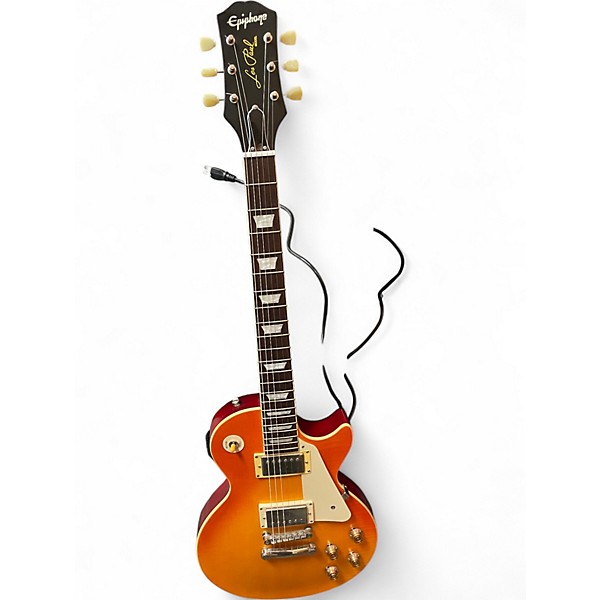 Used Epiphone 1959 Reissue Les Paul Standard Lemonburst Solid Body Electric Guitar